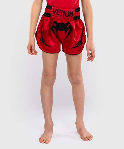 Venum Muay Thai Shorts Inferno Kids, Rot