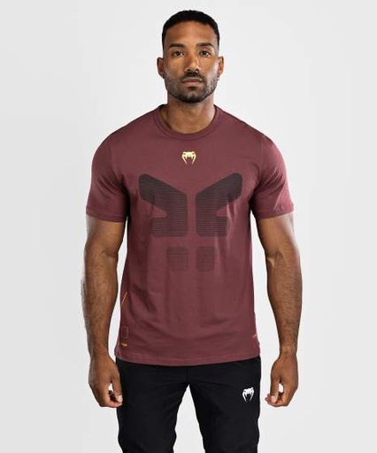 Venum T-Shirt Tactical XT, Schwarz-Burgundrot-Gold