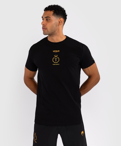 Venum T-Shirt X Topuria Unmatched Edition, Schwarz-Gold