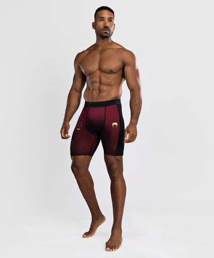 Venum Compression Shorts Tactical XT, Black-Burgundy Red-Gold