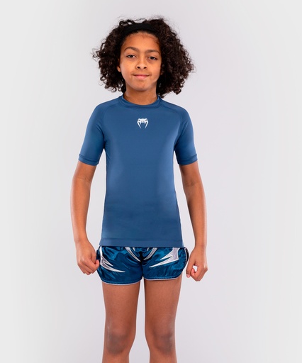 Venum Rash Guard Contender Kids, Blau