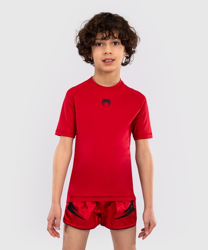 Venum Rash Guard Contender Kids, Rot