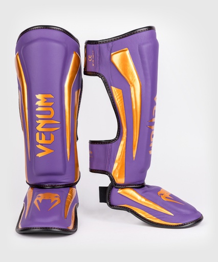 Venum Shin Guards Elite SE, Purple-Gold