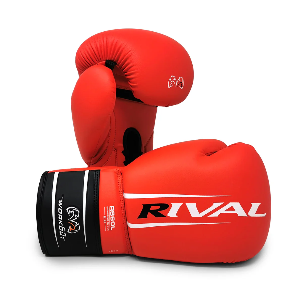 Rival Boxing Gloves RS60 2.0 Workout with Laces, Black
