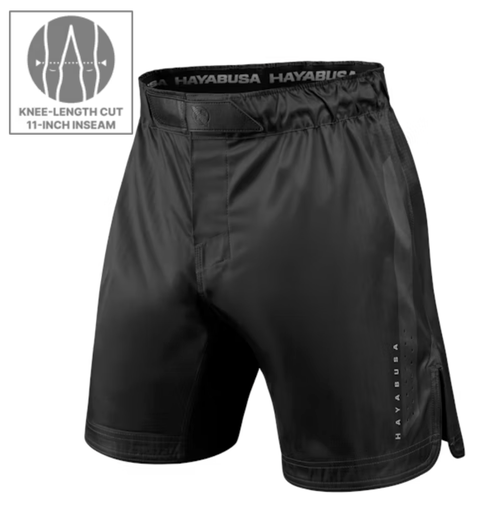 Hayabusa Fight Shorts Core Long, Schwarz