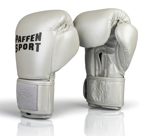 Paffen Sport Boxhandschuhe Pro Klett X, Silber