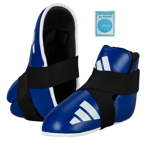 adidas Foot Guard WAKO Pro Kickboxing, Blue