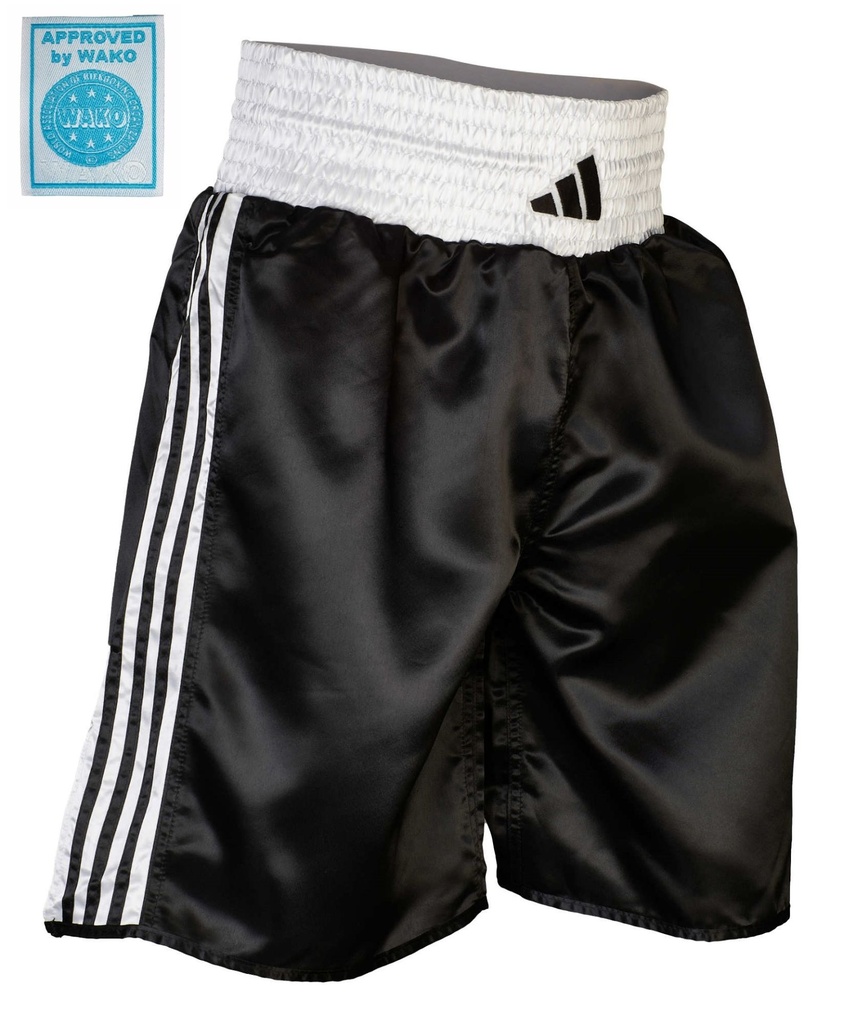 adidas Shorts WAKO Kick Light BL1, Schwarz-Weiß