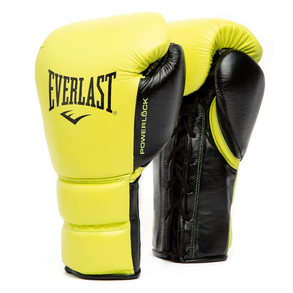 Everlast Boxhandschuhe Powerlock 2 Pro mit Schnürung, Gelb-Schwarz