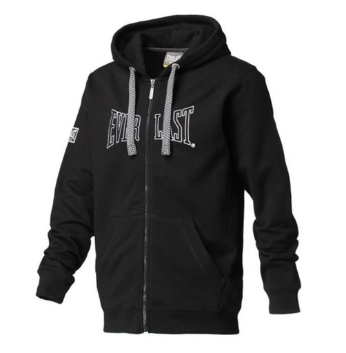 Everlast Hoodie Logo Zipped, Black