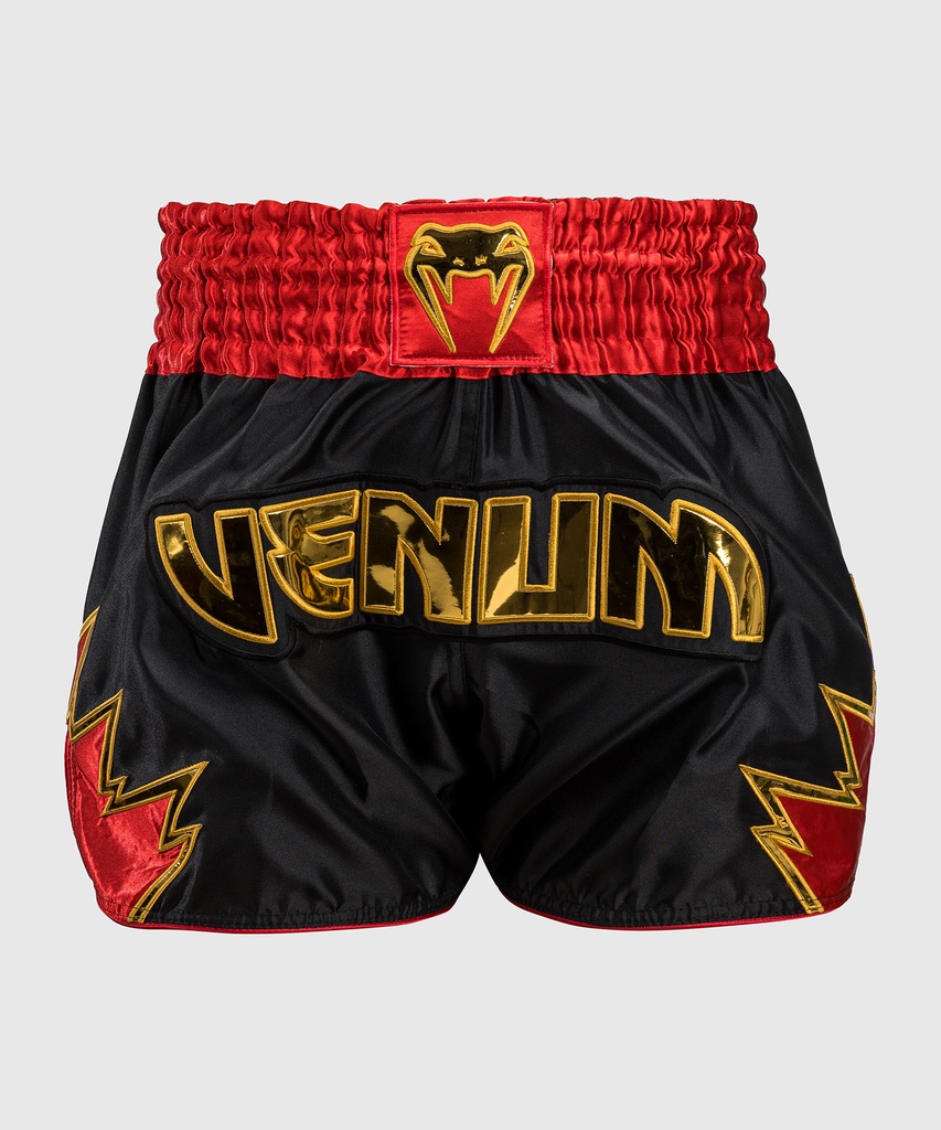 Venum Muay Thai Shorts Inferno, Schwarz-Rot-Gold