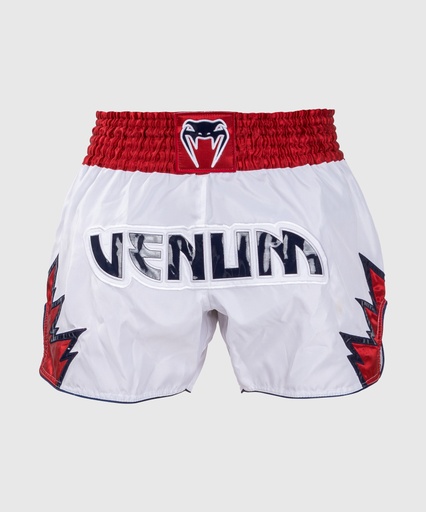 Venum Muay Thai Shorts Inferno, White-Red