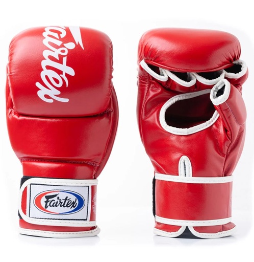 Fairtex MMA Handschuhe Super Sparring FGV18, Rot-Weiß