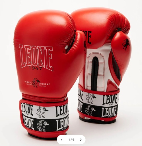 Leone Boxing Gloves Iconic, Red