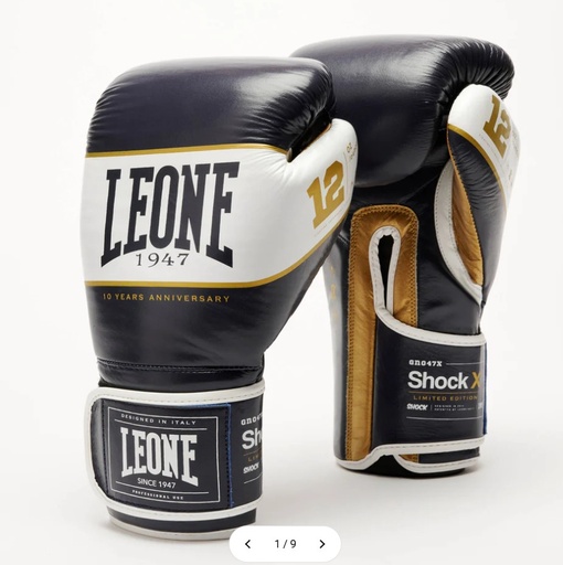 Leone Boxing Gloves Shock X, Navy Blue