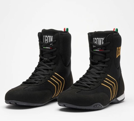 Leone Boxing Shoes Hermes, Black