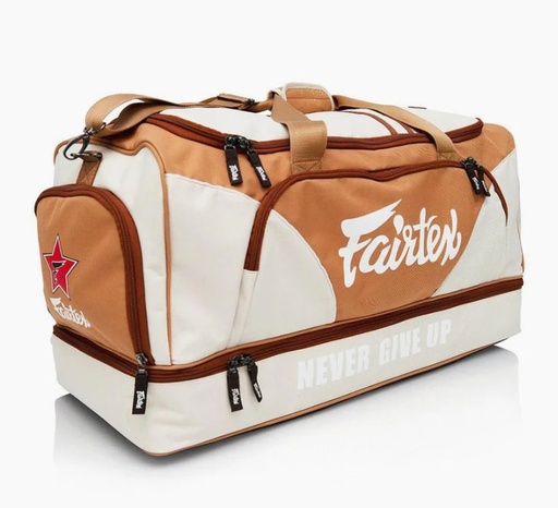 [BAG2-BR] Fairtex Gym Bag BAG2, Beige-Brown
