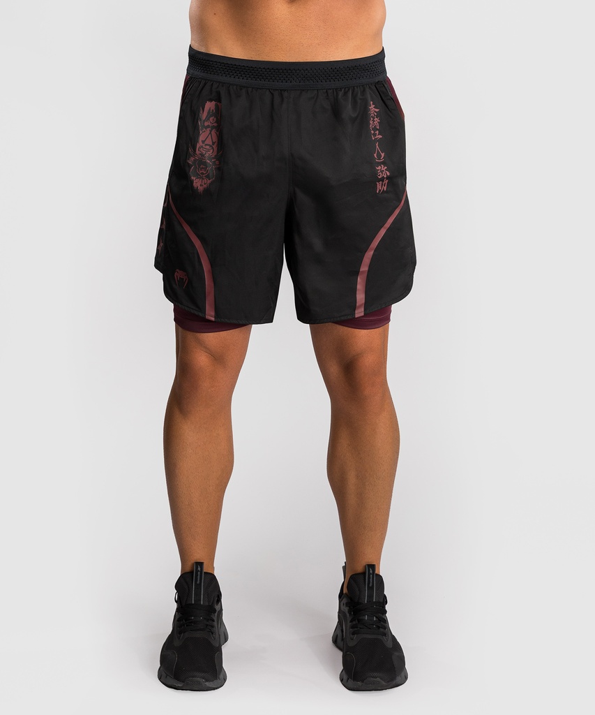 Venum Training Shorts X Assassin`s Creed Shadows, Schwarz-Rot