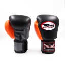 Twins Boxing Gloves BGVL-3-2T, Black-Gray-Orange