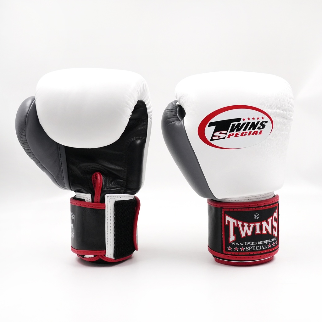 Twins Boxing Gloves BGVL-3-2T, White-Gray-Black