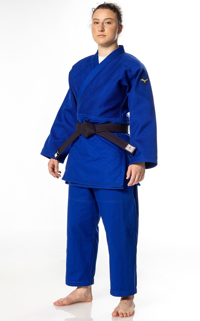 Mizuno Judo Anzug Yusho III IJF 750g, Blau