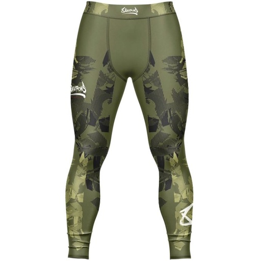 8Weapons Compression Pants Hit 2.0, Olive Green