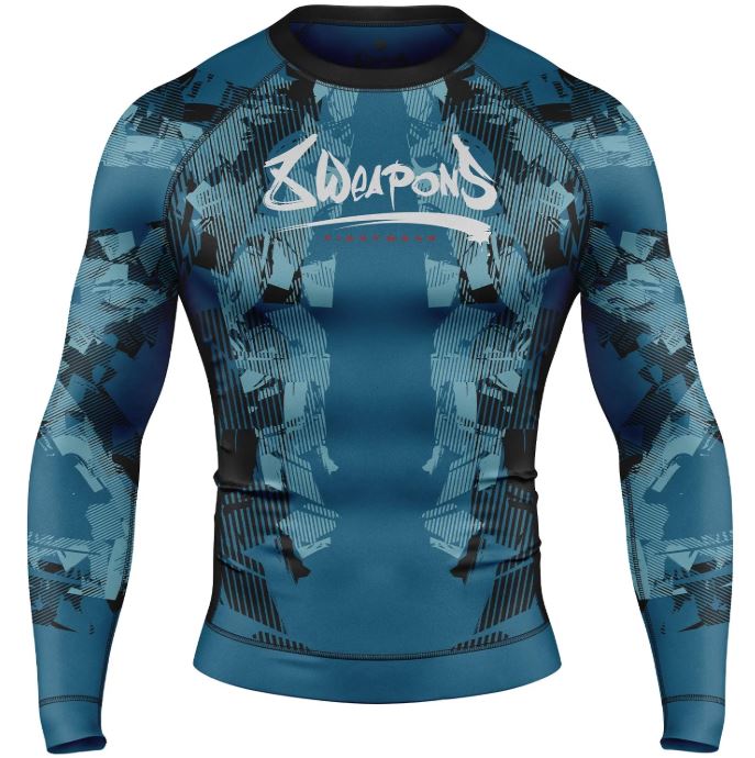 8Weapons Rash Guard Hit 2.0, Blau