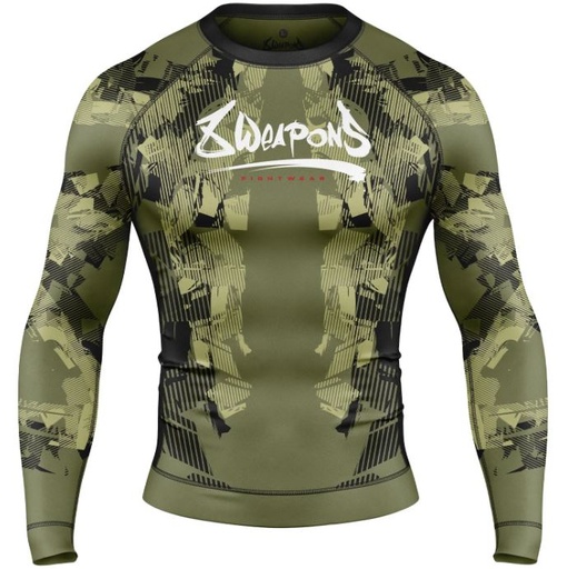 8Weapons Rash Guard Hit 2.0, Olive Green
