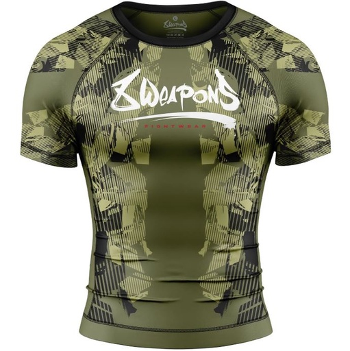 8Weapons Rash Guard Hit 2.0, Olivgrün