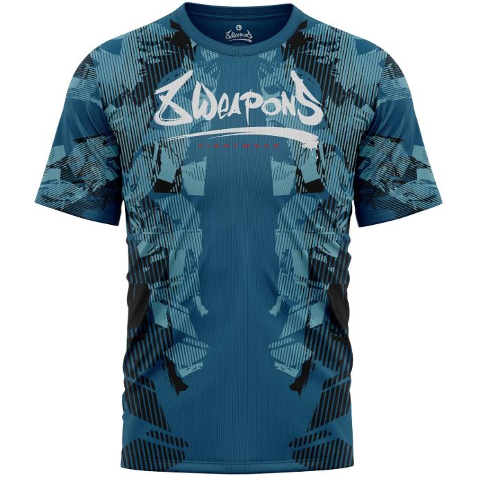 8Weapons T-Shirt Functional Hit 2.0, Blue