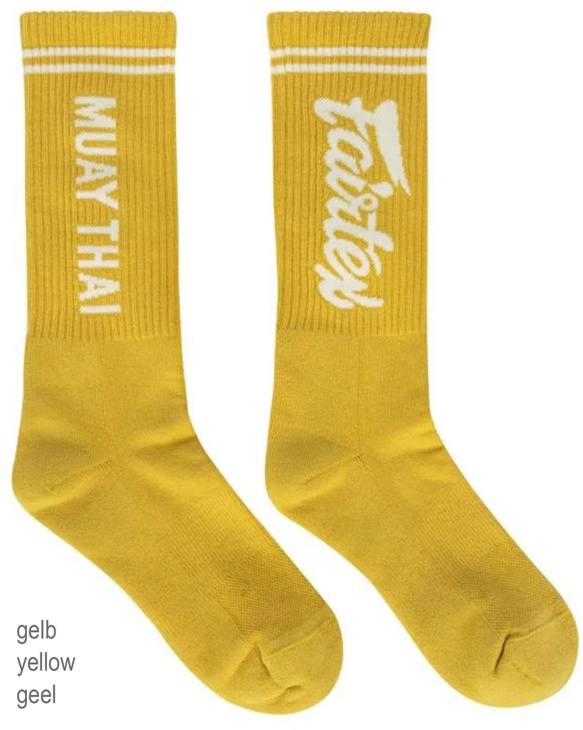 Fairtex Socken, Gelb