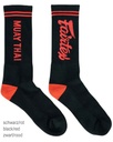 Fairtex Socken, Schwarz-Rot