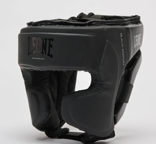 Leone Kopfschutz Black Edition Sparring, Schwarz