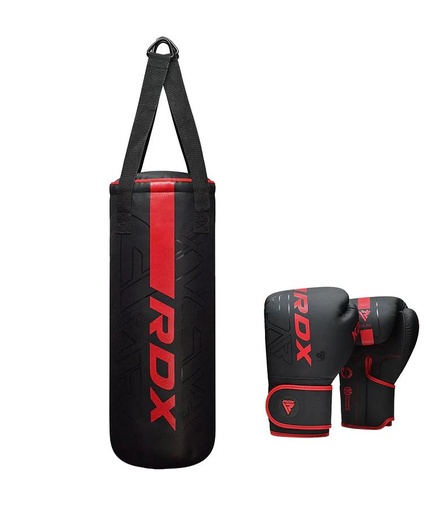 [3JPB-F6MR-2FT-S-R-60-25] RDX Boxsack F6 Kara Kids 60x25cm 10kg, Schwarz-Rot