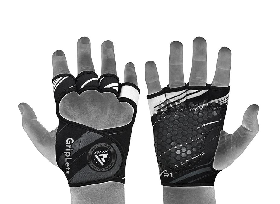 RDX Weightlifting Grips R1, Schwarz-Grau