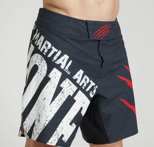 Leone Fight Shorts Primal Instinct, Schwarz-Rot
