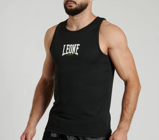 Leone Tank Top Color Block, Schwarz