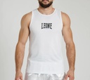 Leone Tank Top Color Block, Weiß