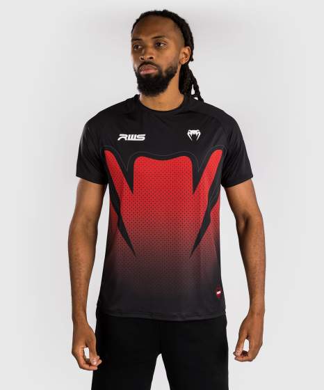 Venum T-Shirt Dry-Tech RWS 2.0, Schwarz-Rot