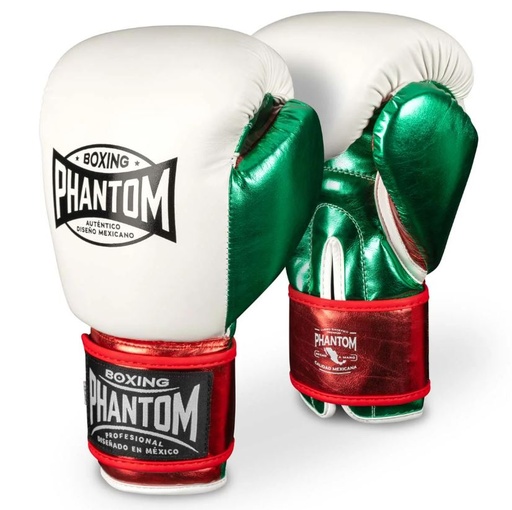 Phantom Boxing Gloves Mexico, White-Green-Red