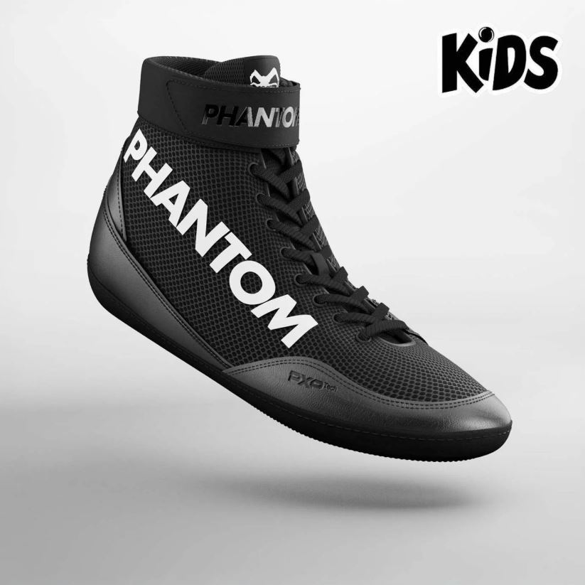 Phantom Ringerschuhe Combat Kids, Schwarz