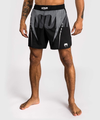 Venum Fight Shorts Adrenaline, Black-Silver