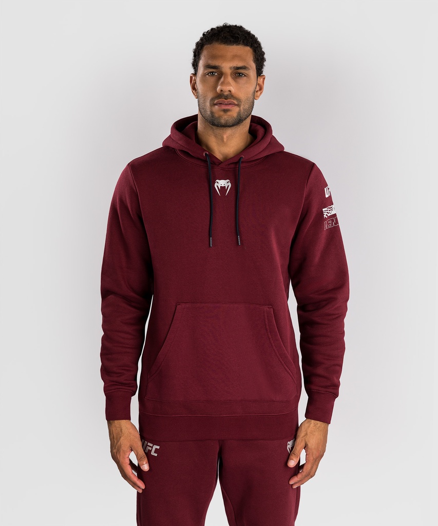 Venum Hoodie UFC Zenith Authentic Fight Week, Burgundy Red