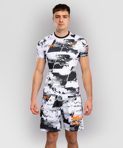 Venum Rash Guard UFC Zenith Authentic Fight Week Performance, Schwarz-Weiß