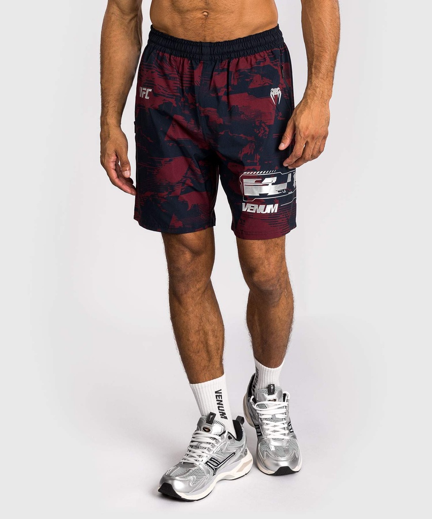 Venum Training Shorts UFC Zenith Authentic Fight Week, Schwarz-Rot