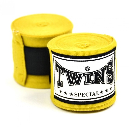 [CH5-GE-4-5] Twins Boxbandagen CH5 4,5m Halbelastisch, Gelb
