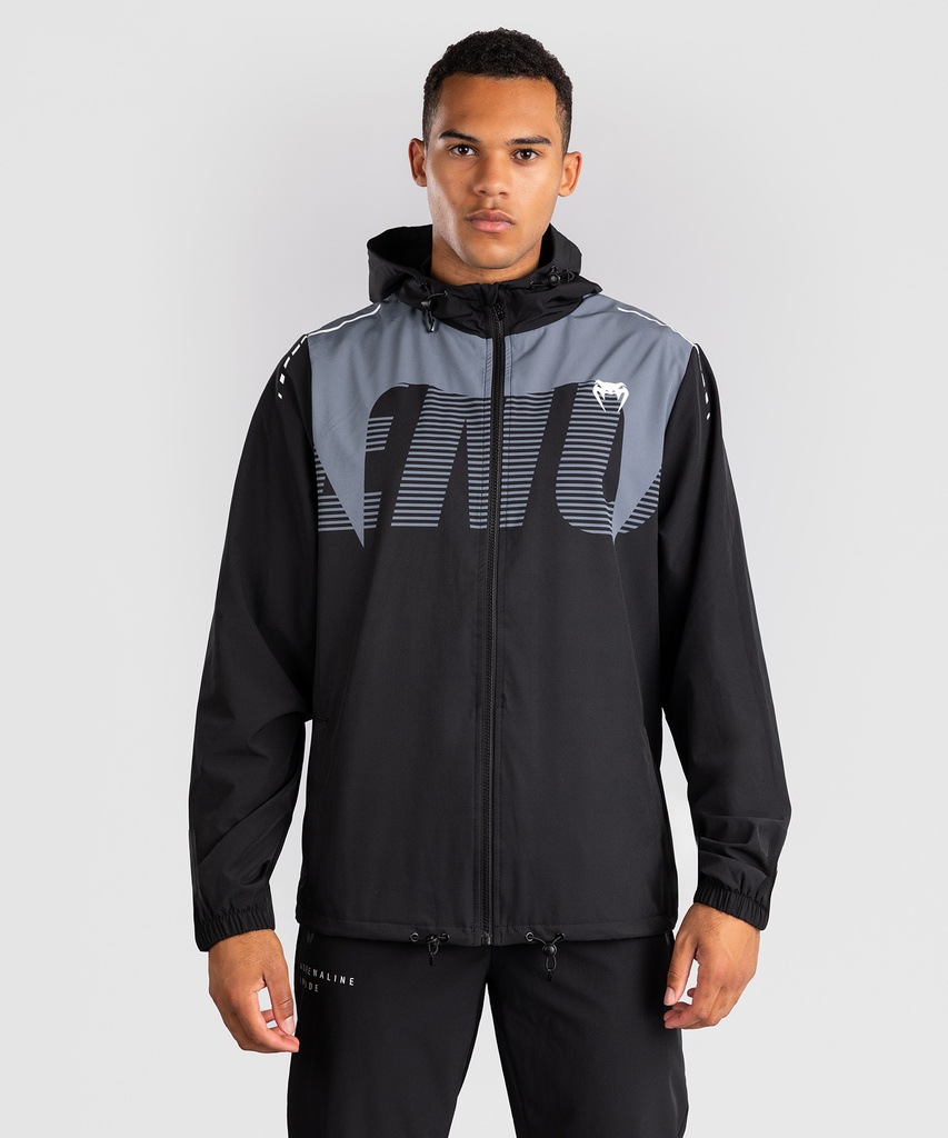 Venum Trainingsjacke Adrenaline, Schwarz-Silber