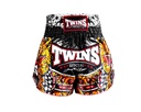 Twins Muay Thai Shorts Barong, Schwarz-Gelb
