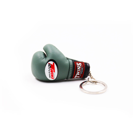 [MBG-3-OLI] Twins Mini Boxing Gloves Keyring, Olive