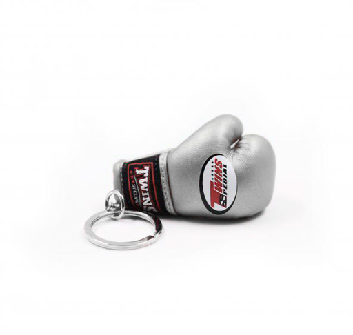 [MBG-3-SI] Twins Mini Boxing Gloves Keyring, Silver